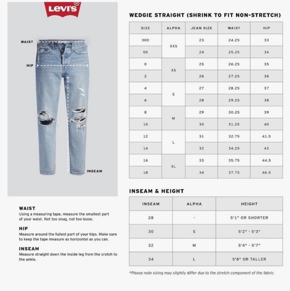 Levi's Wedgie Straight Jeans Size 10/30 - Picture 7 of 7